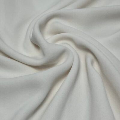 White Triple crepe polyester